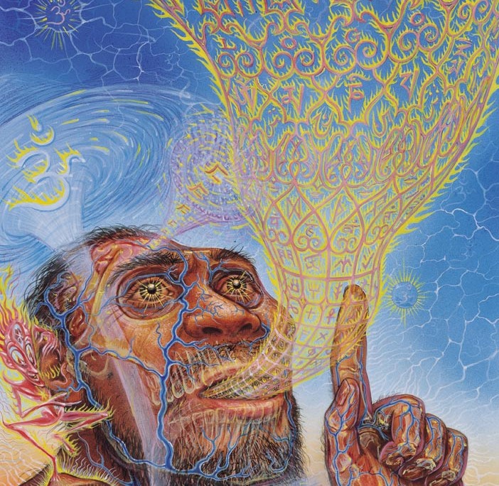 Visionary Origin of Language – Alex Grey